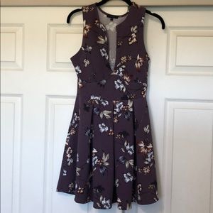 Purple Floral Dress